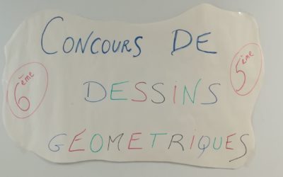 Cette dernière semaine de 2022, tous les élèves de 6ème et 5ème vont construire un dessin géométrique avec leur professeur de mathématiques