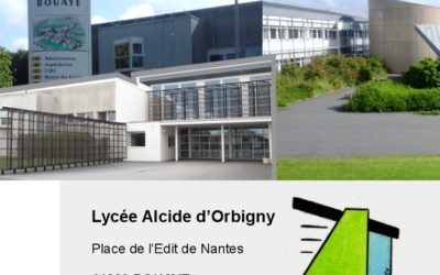 Réunion de présentation des formations du lycée de secteur ALCIDE D’ORBIGNY à Bouaye