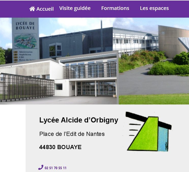 Réunion de présentation des formations du lycée de secteur ALCIDE D’ORBIGNY à Bouaye