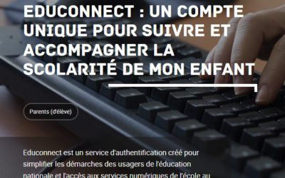 Avec un compte-parent sur EduConnect (bouton rose à gauche)