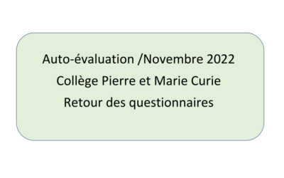 Auto-évaluation du collège